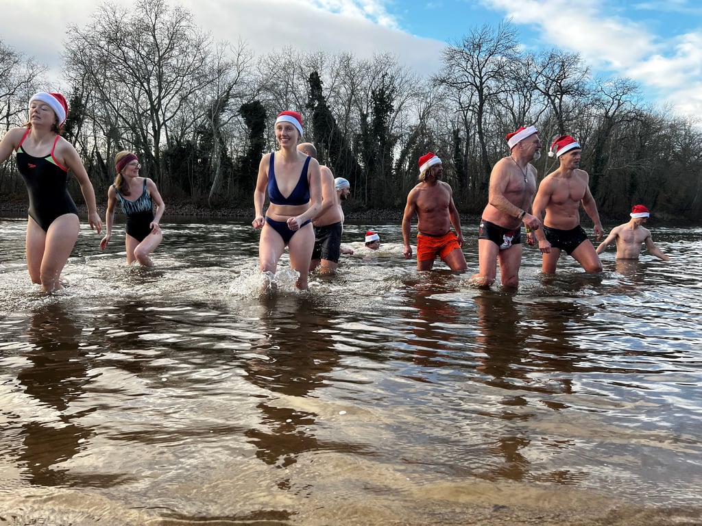 Einmal bis zum Hals in das Wasser und dann schnell wieder raus.