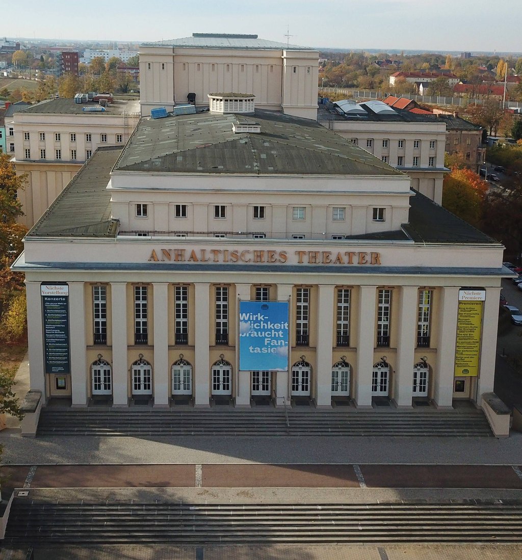 Das Anhaltische Theater in Dessau.