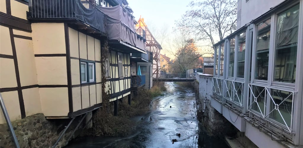 Die Jeetze in Salzwedel: In der Kernstadt ist noch alles im grünen Bereich.