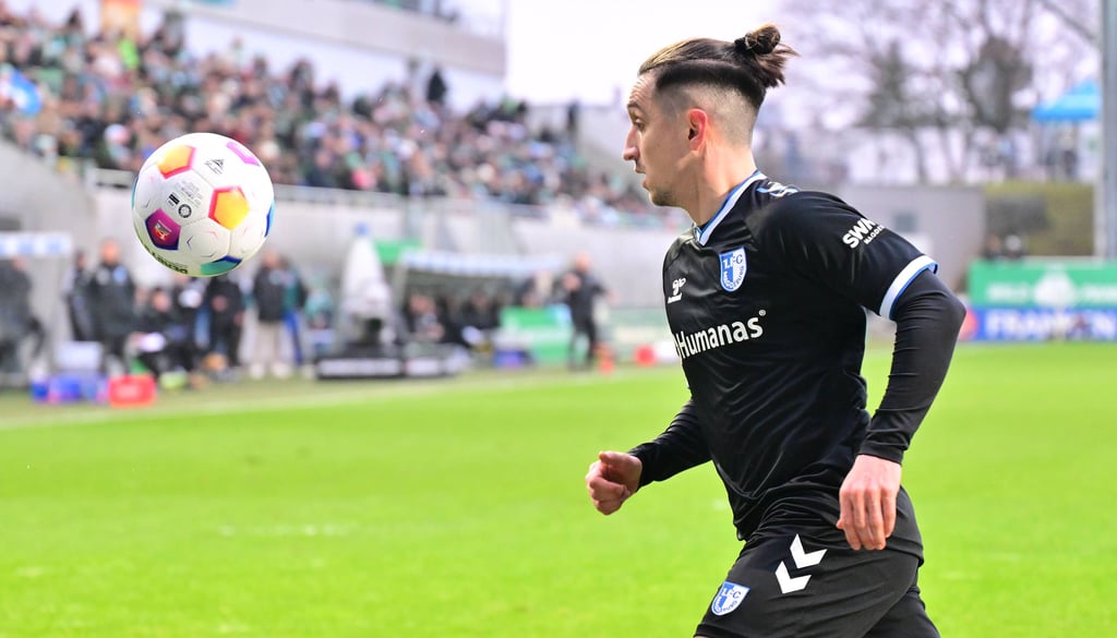 Baris Atik vom 1. FC Magdeburg. Er bezwang mit seinem Team am Wochenende Zweitliga-Konkurrent Greuther Fürth.