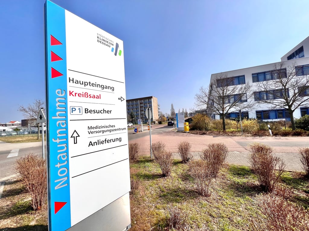 Das Klinikum in Dessau. 