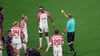 Mohamed Simakan sah gegen den FC Bayern München die Gelbe Karte.