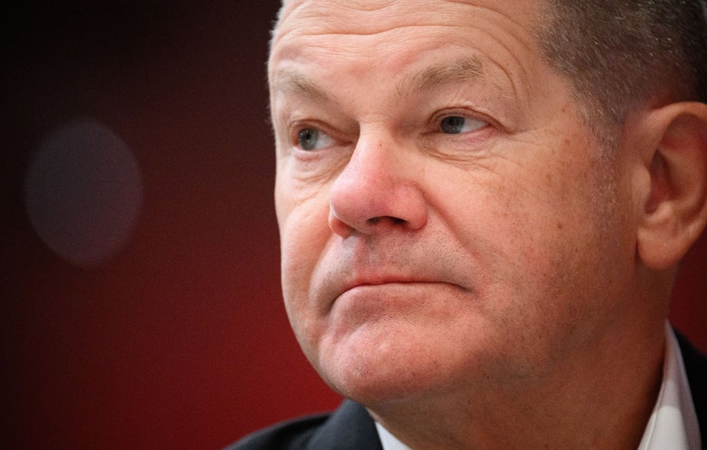 Bundeskanzler Olaf Scholz war am Mittwochabend im ARD-Polittalk „Farbe bekennen“ zu sehen.