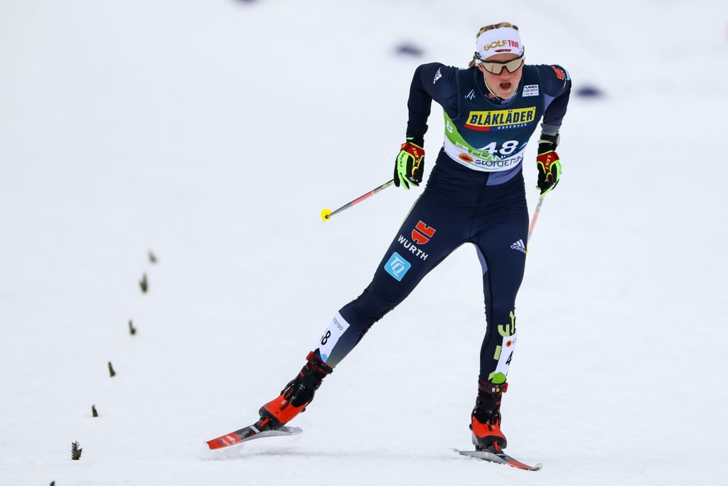 Ihr fehlten nur 4 Sekunden für einen Podestrang im Ski Langlauf: Der deutschen Victoria Carl.