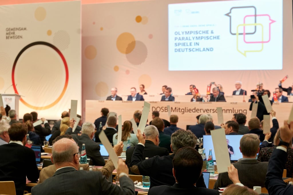 Will dem absteigenden Medaillentrend bei den Olympischen Spielen entgegenwirken: die Mitgliederversammlung des Deutschen Olympischen Sportbundes.