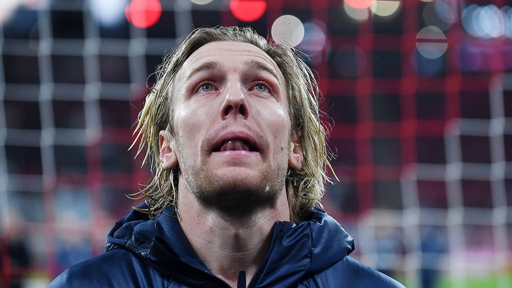 Emotionaler Emil: Forsberg beim Abschied vor der Kurve.