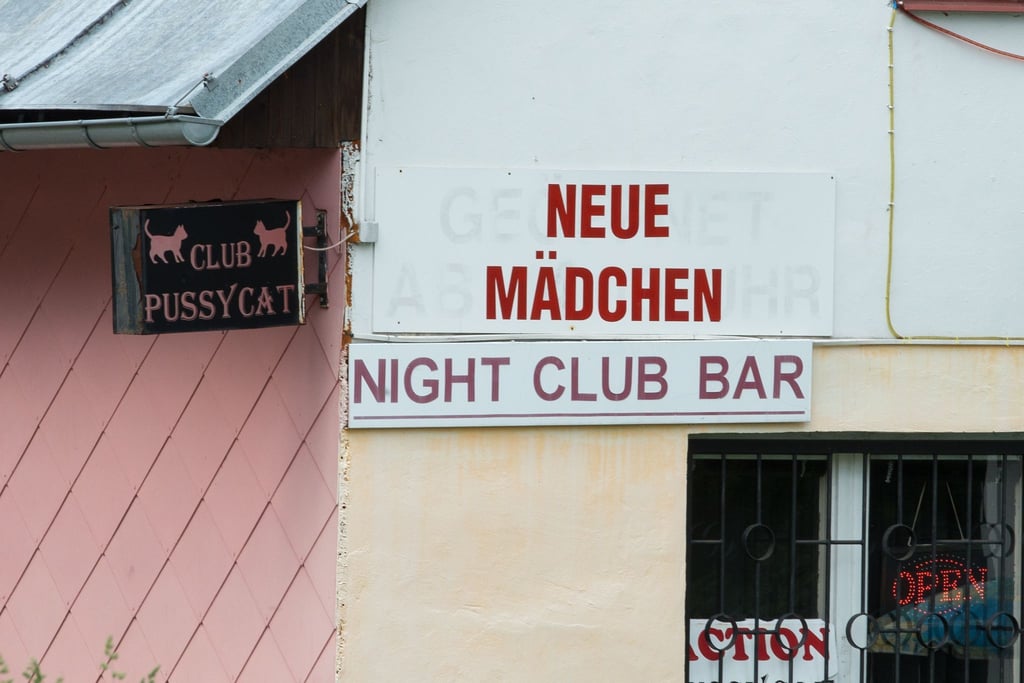 Ein Nachtclub in Horni Vltavice (Tschechien) nahe der deutsch-tschechischen Grenze.