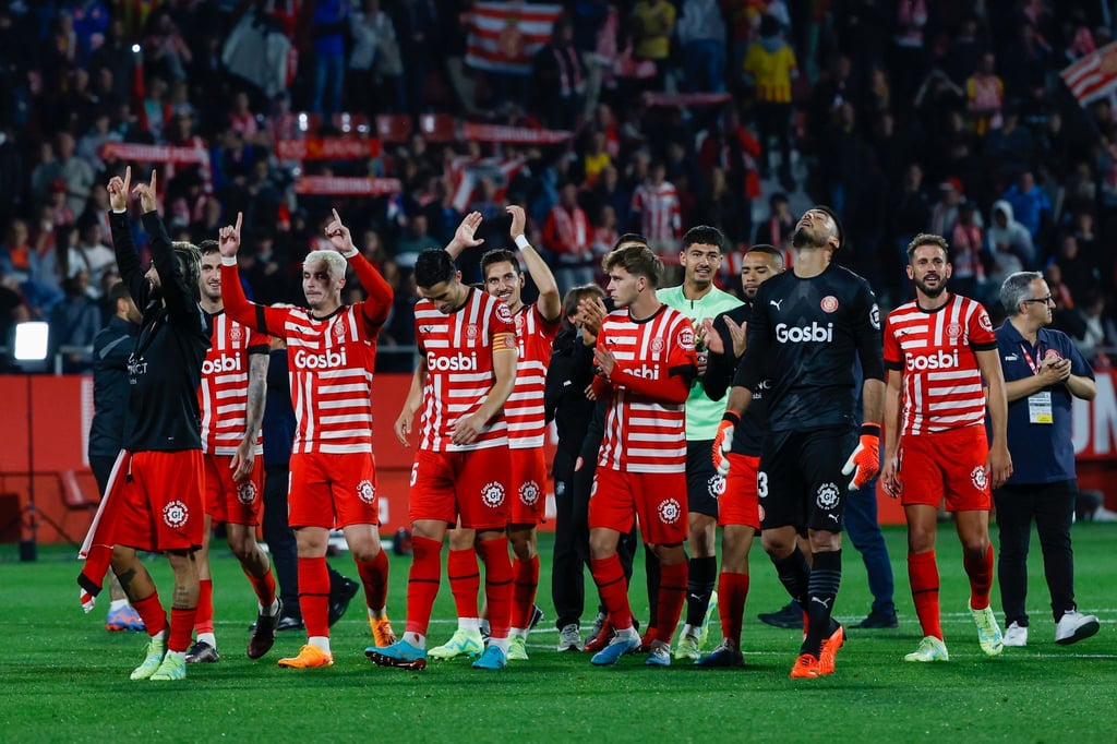 Der FC Girona (hier nach dem Spiel gegen Real Madrid) ist Spitzenreiter in Spanien.