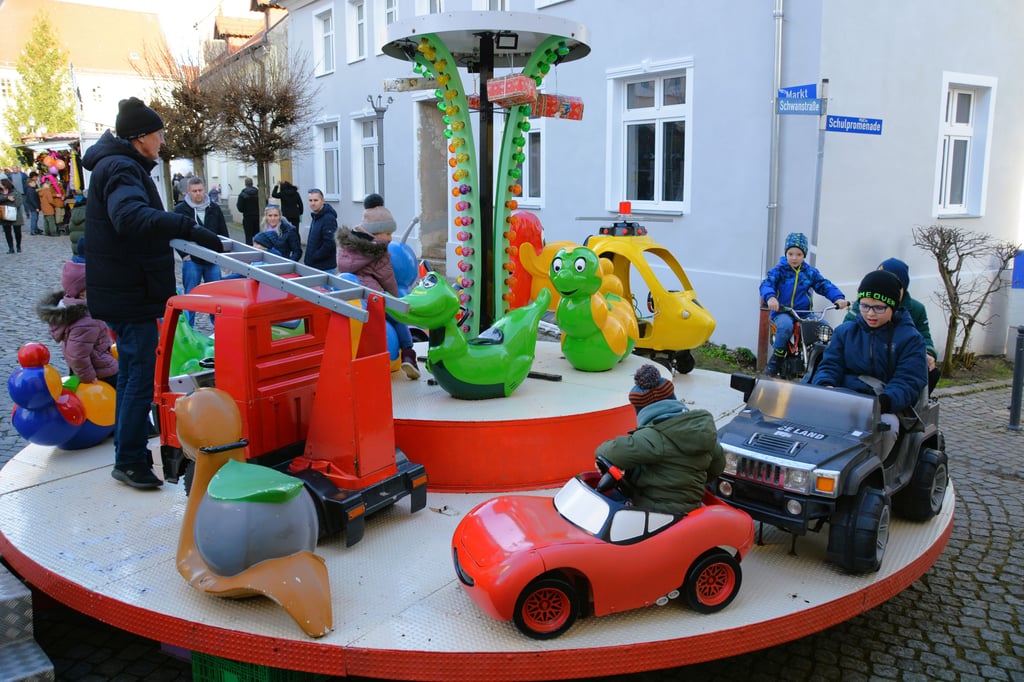 Auf dem Karussell durften sich die Kinder austoben.