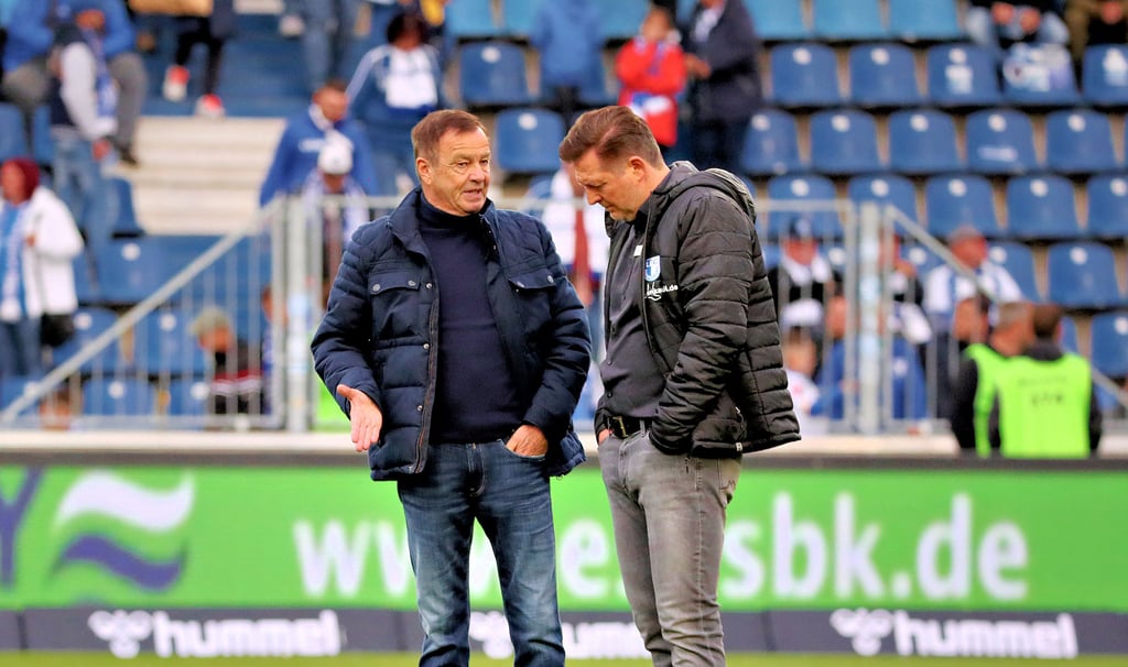 Otmar Schork (l.) und Christian Titz bleiben trotz der bestehenden Probleme optimistisch.
