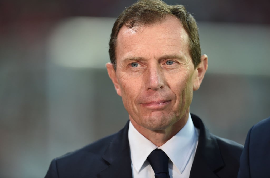 Der ehemalige spanische Nationalspieler Emilio Butragueno beim TV-Interview.