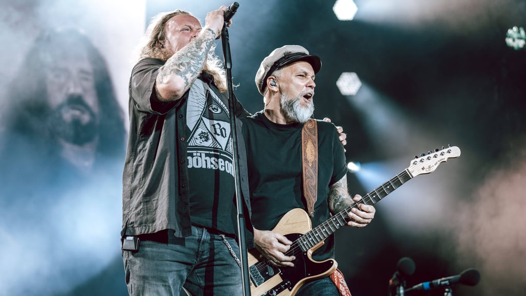 Die Rockband Böhse Onkelz beim Werner Rennen 2019.