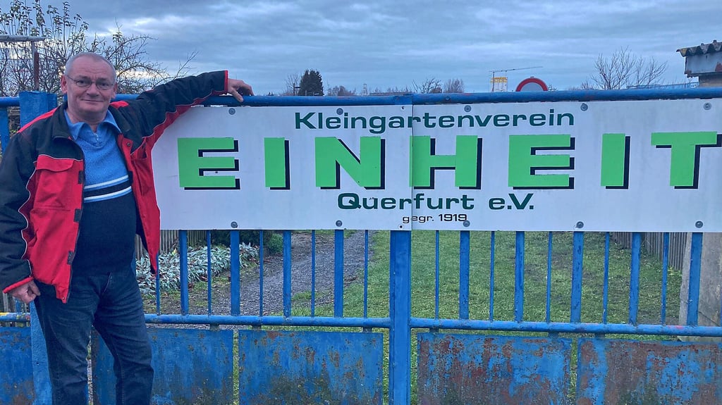 Uwe Hilpert, der Vorsitzende vom Kleingartenverein „Einheit“, ist täglich in der Anlage in Querfurt anzutreffen.