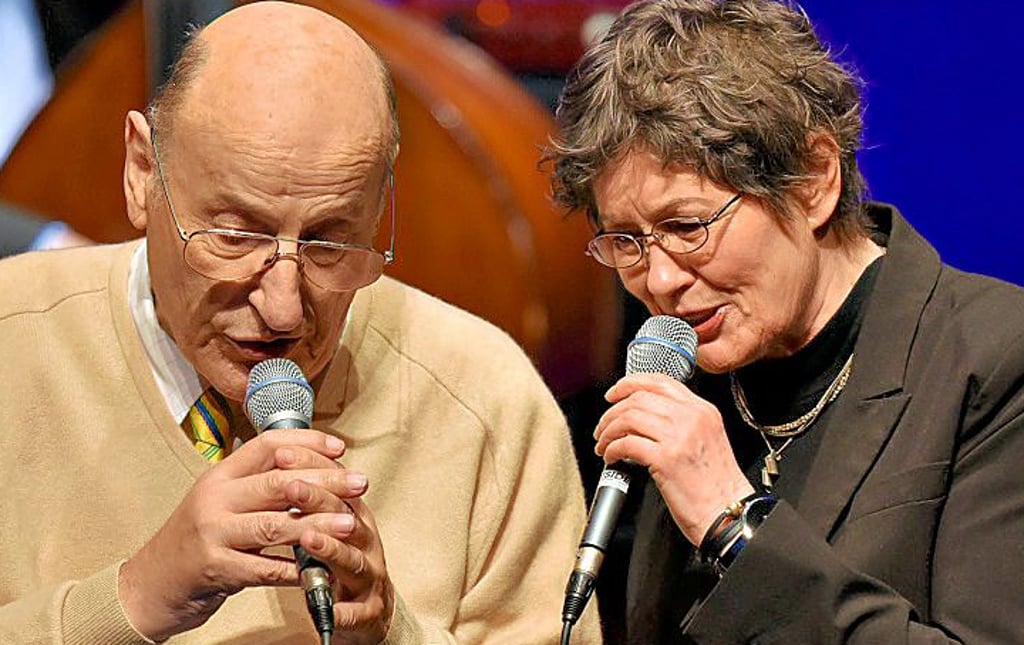 Manfred Krug und Uschi Brüning bei einem Auftritt im Jahr 2015