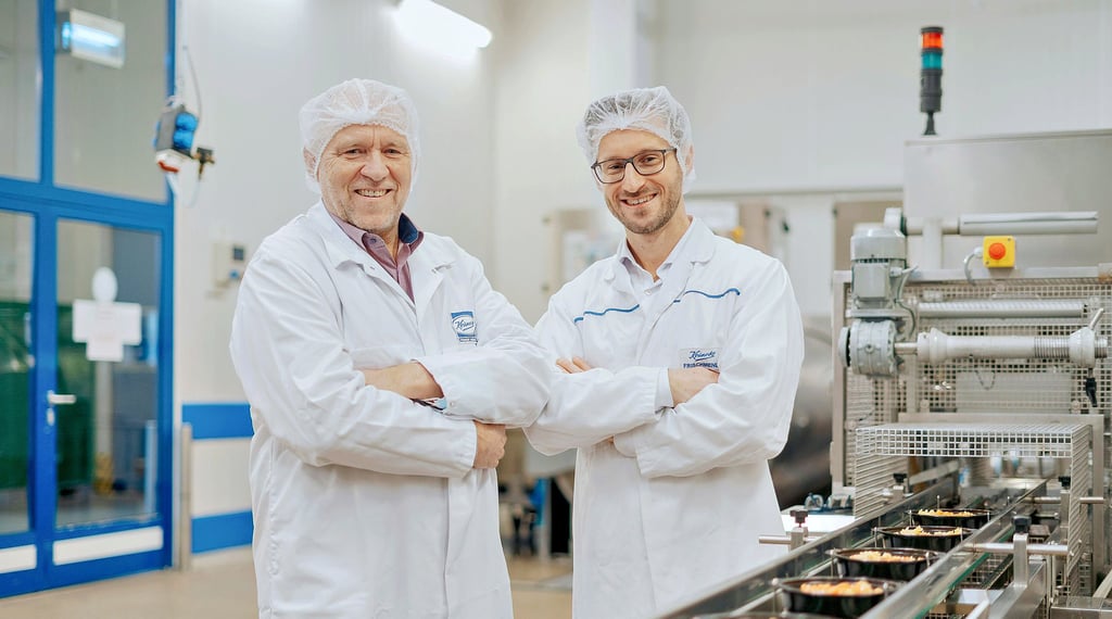 Ekkehard und Stefan Heilemann, Inhaber und Geschäftsführer der Keunecke Feinkost GmbH, sind die Nachfahren des Firmengründers August Keunecke.