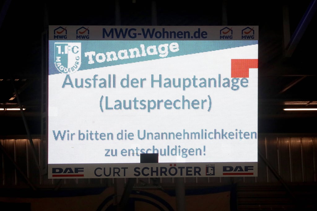 Die Soundanlage in der MDCC-Arena ist schon alt und muss ausgetauscht werden. Auch beim Heimspiel des 1. FC Magdeburg gegen den 1. FC Kaiserslautern kam es zu Problemen.