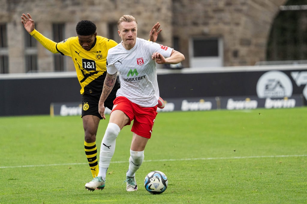 HFC-Verteidiger Sebastian Zieleniecki hatte sich bei der Niederlage beim BVB das Kreuzband gerissen.