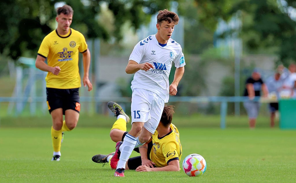 Fußball Elisio Widmannvom FCM II und die Leichtigkeit aus dem