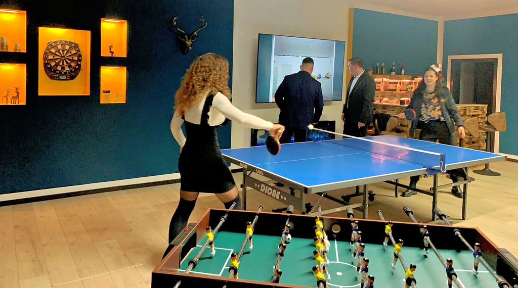 Das Halberstädter Unternehmen Kematherm hat für seine Mitarbeiter einen Spieleraum eingerichtet.