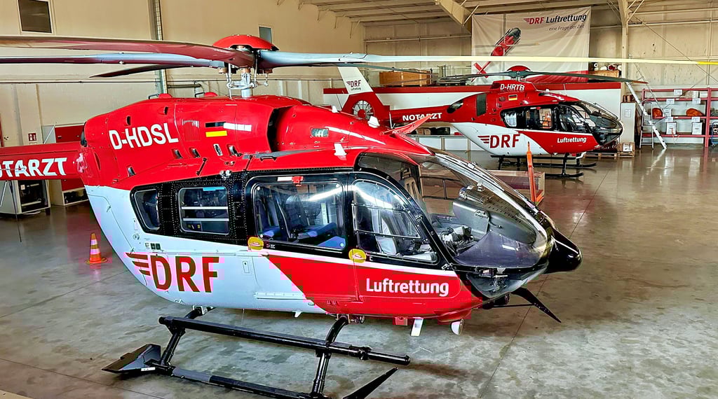 Ende des Jahres wartete der neue „Christoph Sachsen-Anhalt“ im Hangar der DRF Luftrettung in Oppin noch auf seinen ersten Einsatz. 