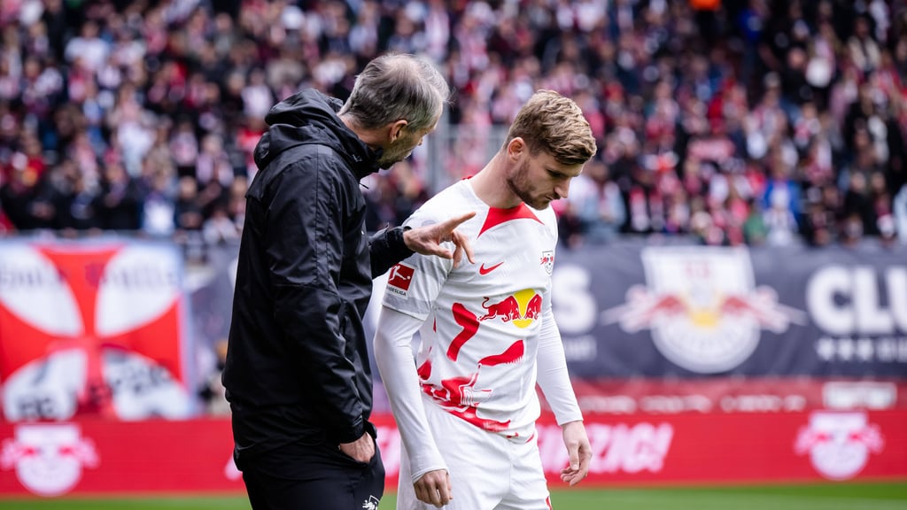Marco Rose und Problemstürmer Timo Werner.