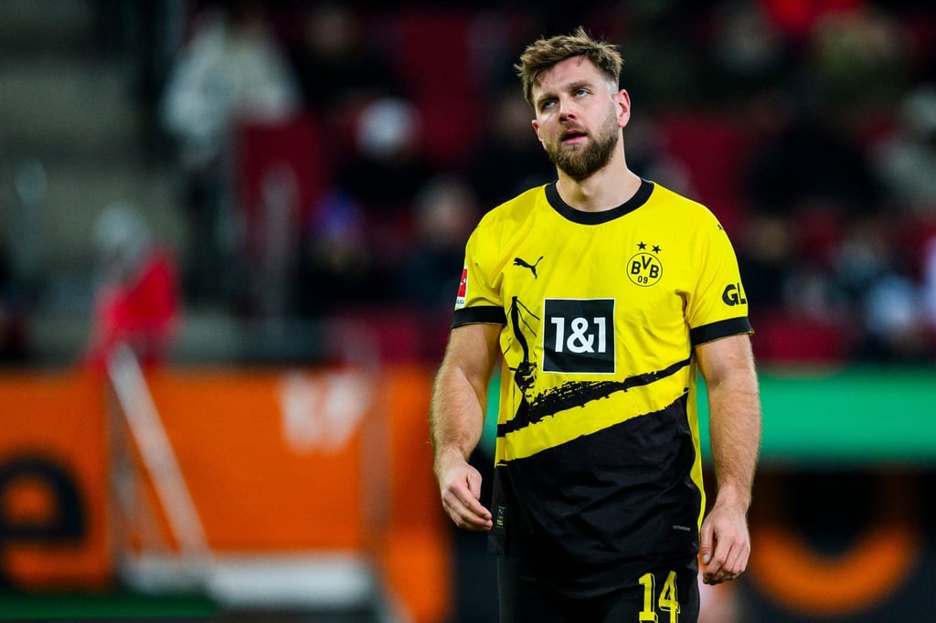 Dortmunds Niclas Füllkrug reagiert unzufrieden.