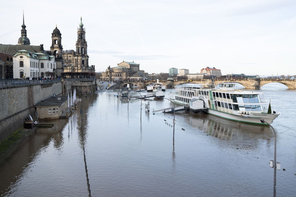 Hochwasser in Dresden.