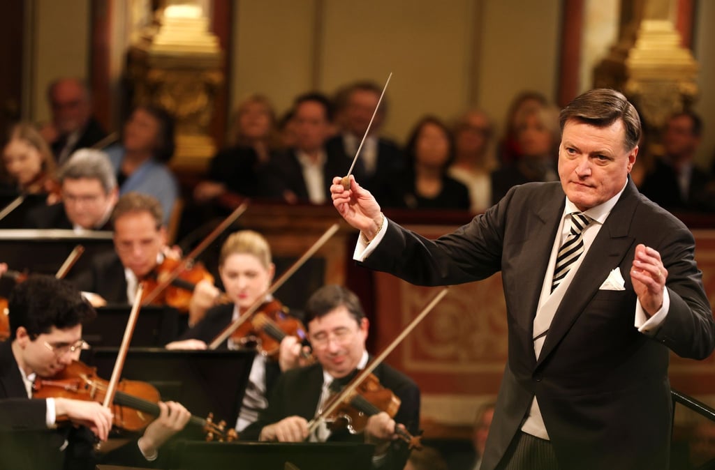 Christian Thielemann bei einer Voraufführung des Neujahrskonzerts 2024 der Wiener Philharmoniker.