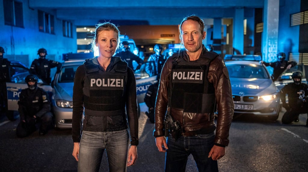 Julia Grosz (Franziska Weisz) und Thorsten Falke (Wotan Wilke Möhring) in einer Szene aus "Tatort: Was bleibt".