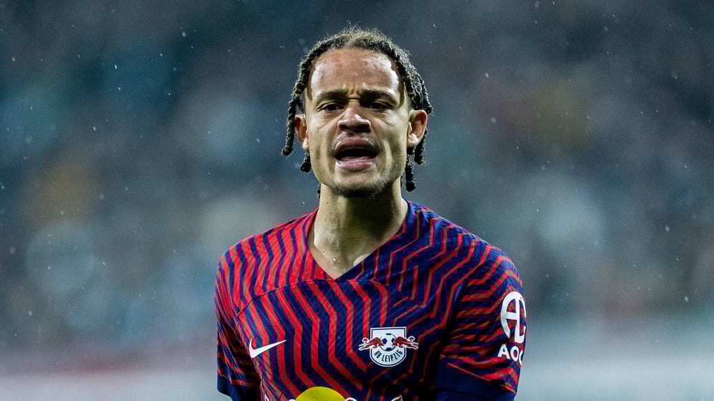 Xavi Simons beim Bundesliga-Spiel gegen Werder Bremen.