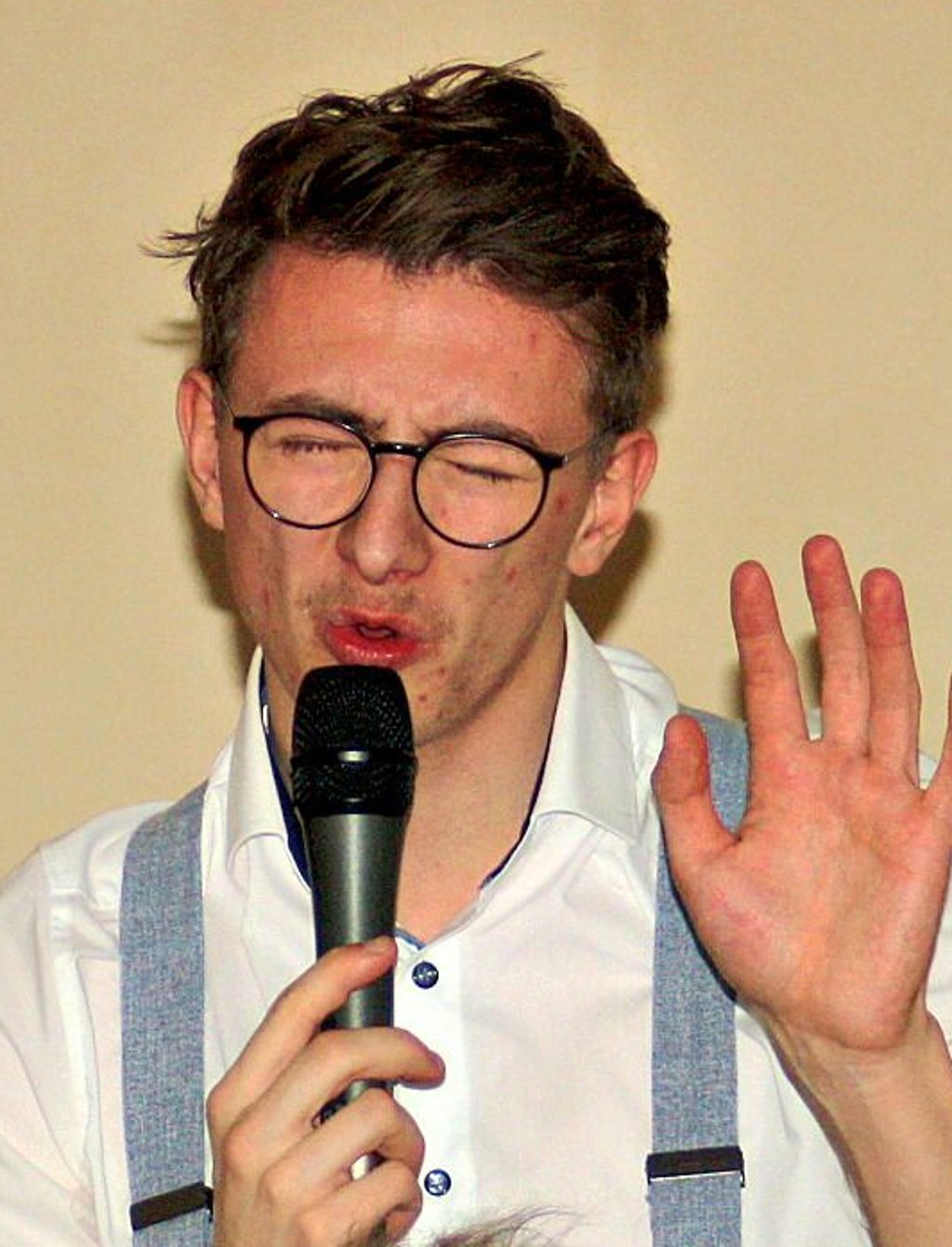 Jonas Brösel bei der Silvesterfeier.