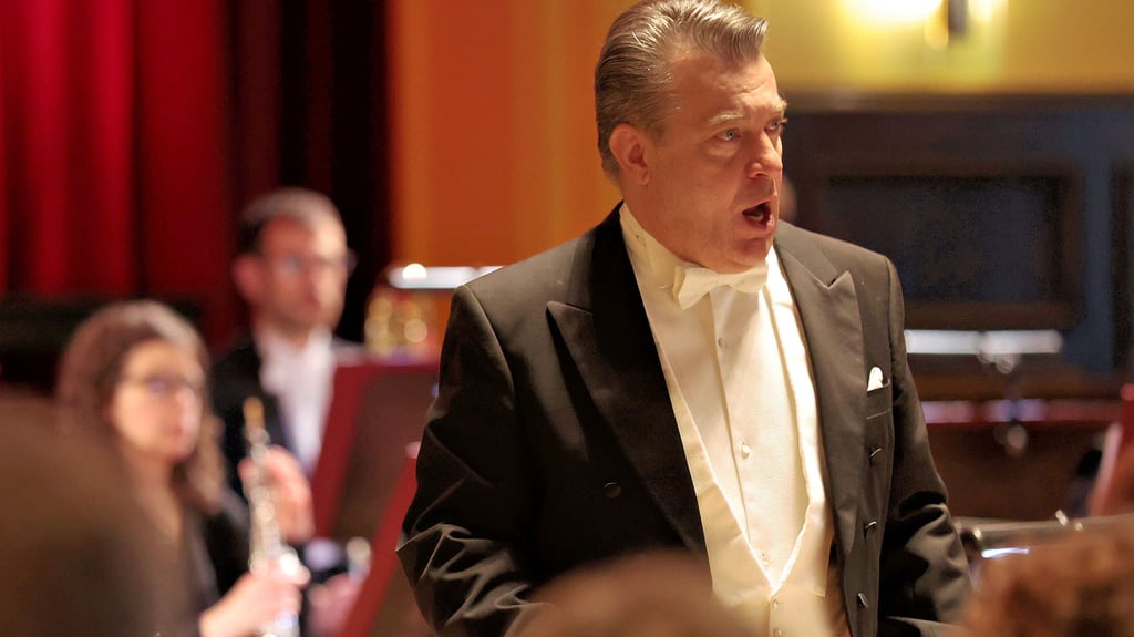 Tenor Alexander Klinger beim Konzert.