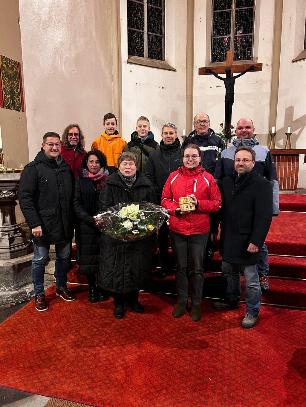 Die Ehrung für das Laufteam fand in der Ambrosiuskirche statt.