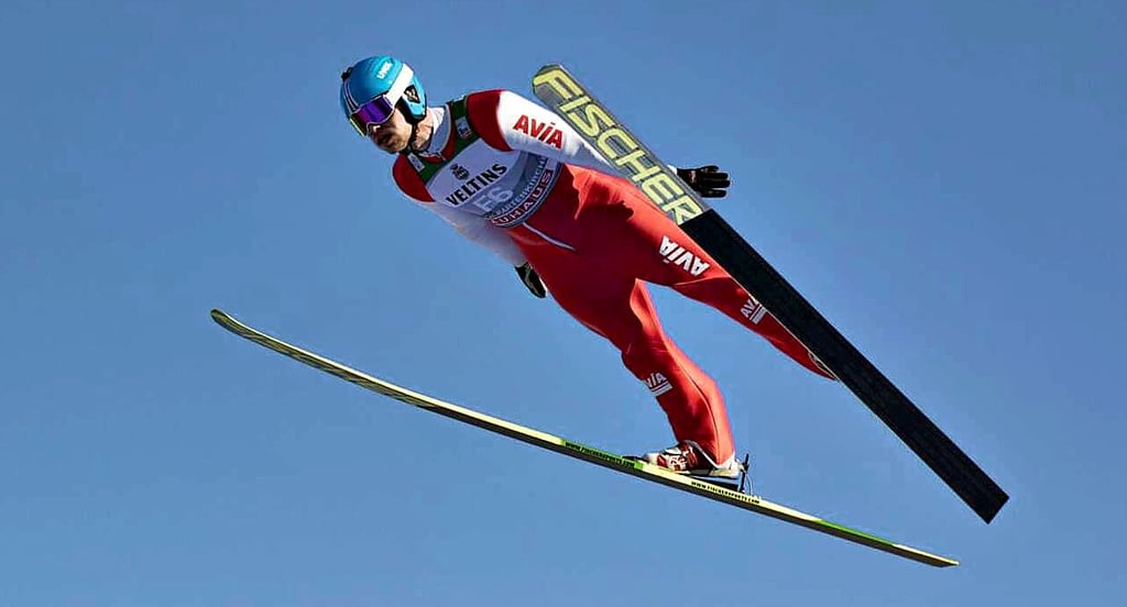 Heiko Hackl gehört zum Team der Vorspringer bei Welt- und Continentalcups.