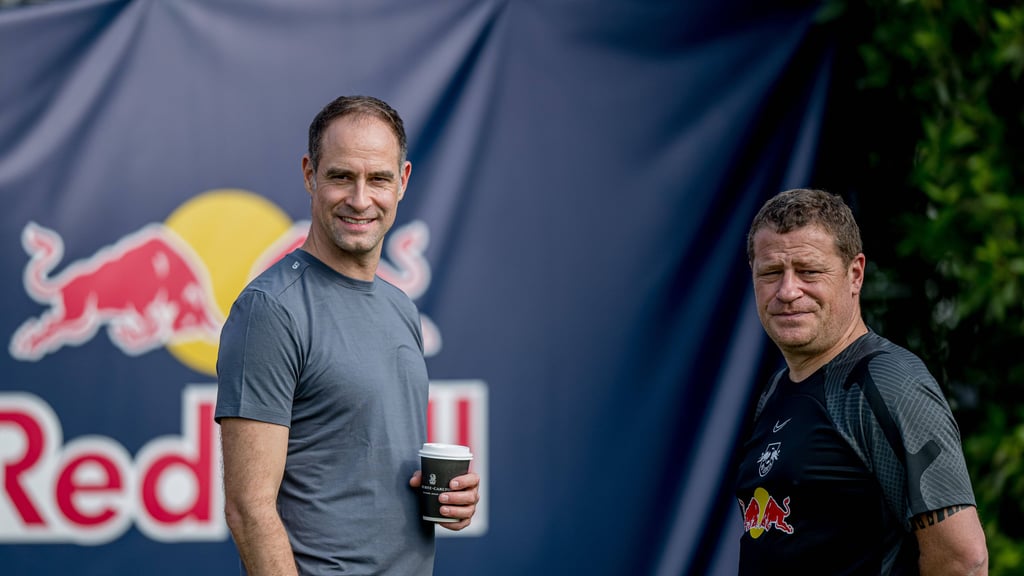 RB-Aufsichtsrat Oliver Mintzlaff (l.) und Ex-RB-Sportgeschäftsführer Max Eberl