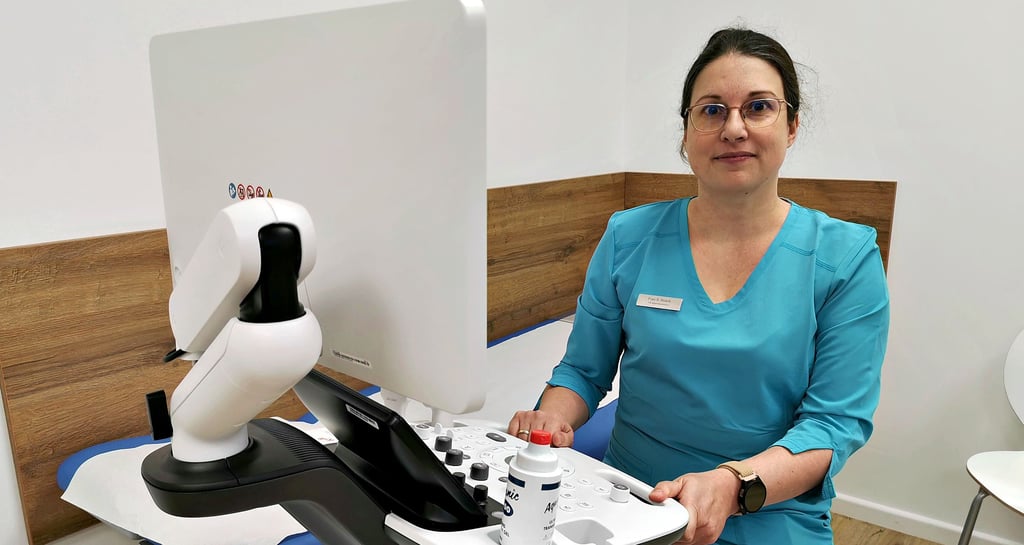 Fachärztin Sabine Noack behandelt ihre Patienten in einem kompletten Praxisneubau in Kalbe an der Eugenie-Schildt-Straße.