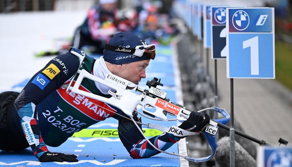 Der Norweger Tarjei Bö beim Training in Oberhof.