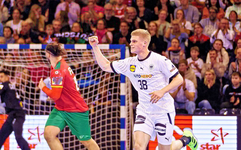 Martin Hanne erzielte in seinem ersten Länderspiel fünf Tore.