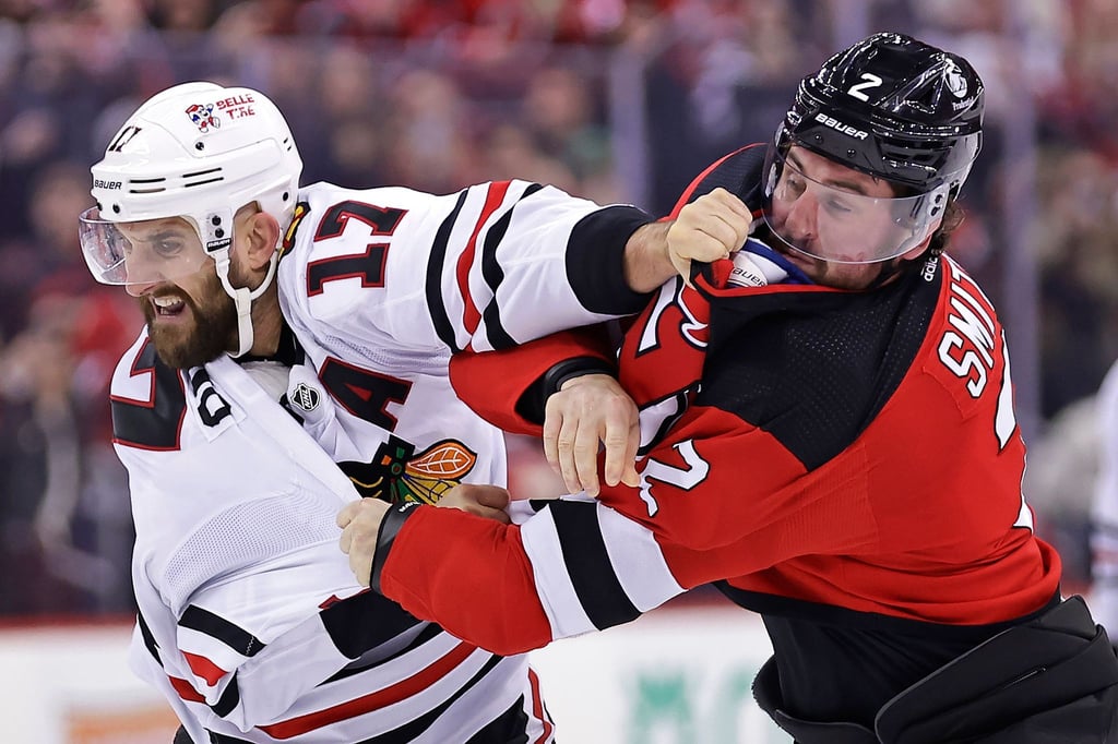 Die Chicago Blackhawks verlieren gegen die New Jersey Devils.