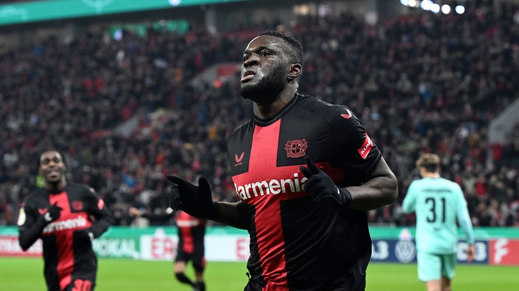 Leverkusens Victor Boniface ist einer von 20 Spielern von deutschen Clubs, die beim Afrika-Cup im Einsatz sind.