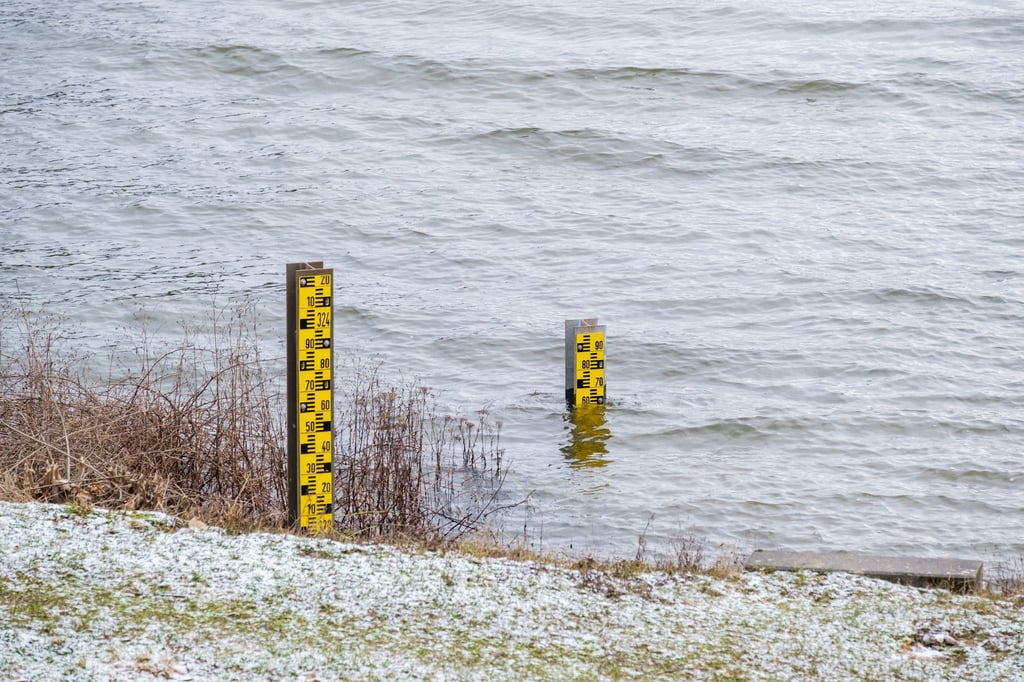 Die Talsperre Sösestausee ist zu rund 80 Prozent mit Wasser gefüllt.