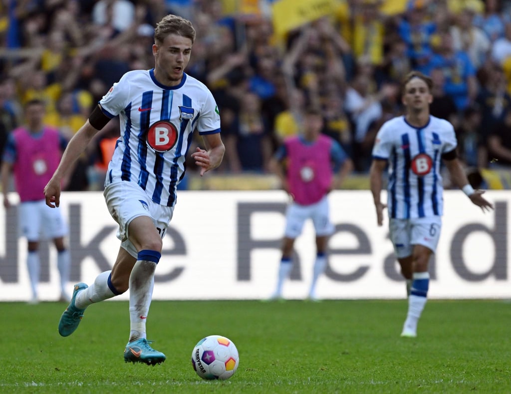 Herthas Marten Winkler in Aktion.