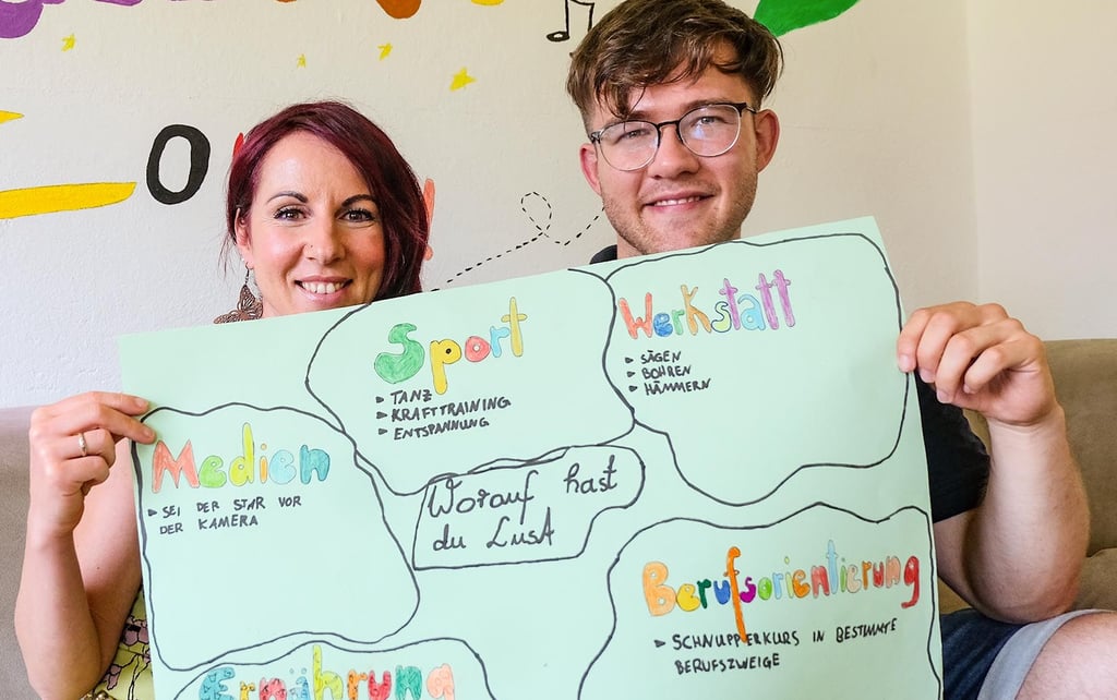 Jennifer Röder und Florian Wendt betreuen gemeinsam die Kinder und Jugendlichen im Freizeittreff „Wiesengrund“ Jessen.