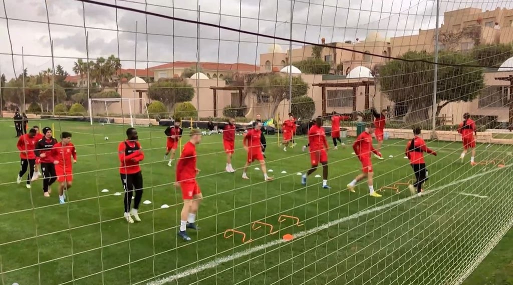 Tarsis Bonga beim HFC-Trainingslager in der Türkei.