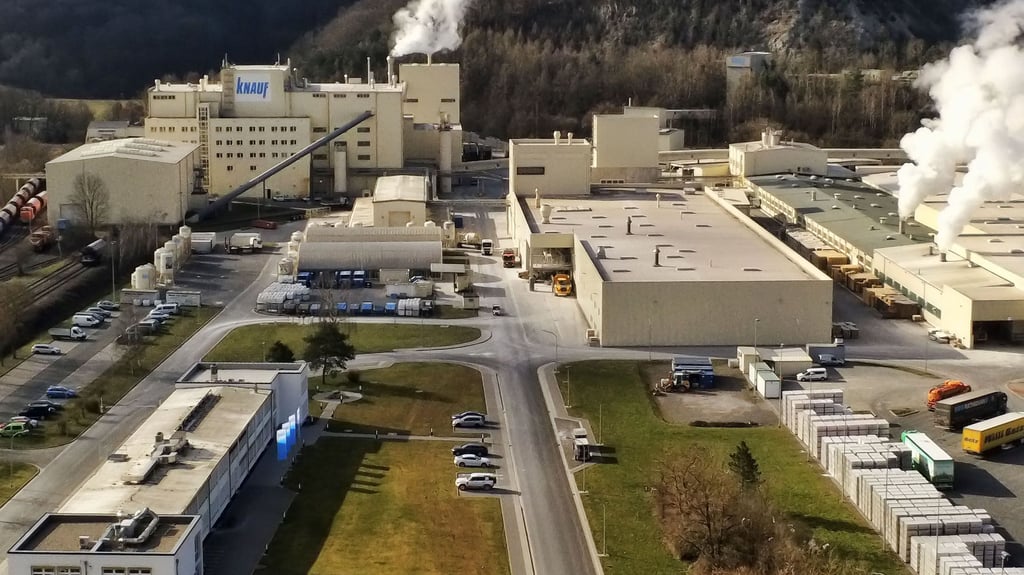  Blick auf das Knauf-Werk in Rottleberode.