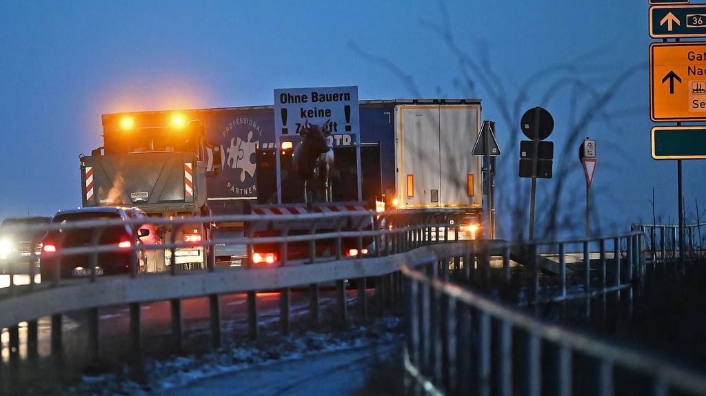 Auch für die Autobahnauffahrten Hoym-Nachterstedt sind für Mittwoch Blockaden angekündigt.