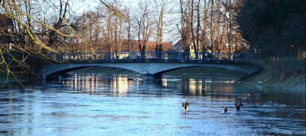 Blick auf die Steintorbrücke in Seehausen: Diese Wasserhöhe (Dienstag 14 Uhr 3,53 Meter, Umfluter 2,74 Meter) wünschen sich Paddler im Sommer. Oder wenigstens halb so viel.