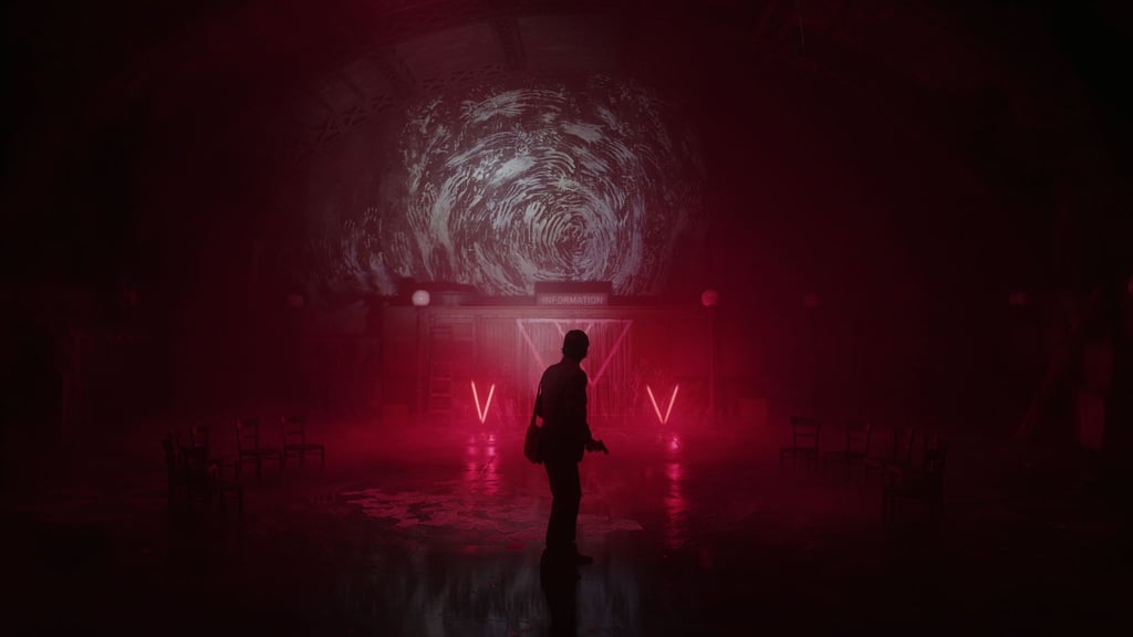 Was hat das zu bedeuten? - Spielszene aus Alan Wake 2“.