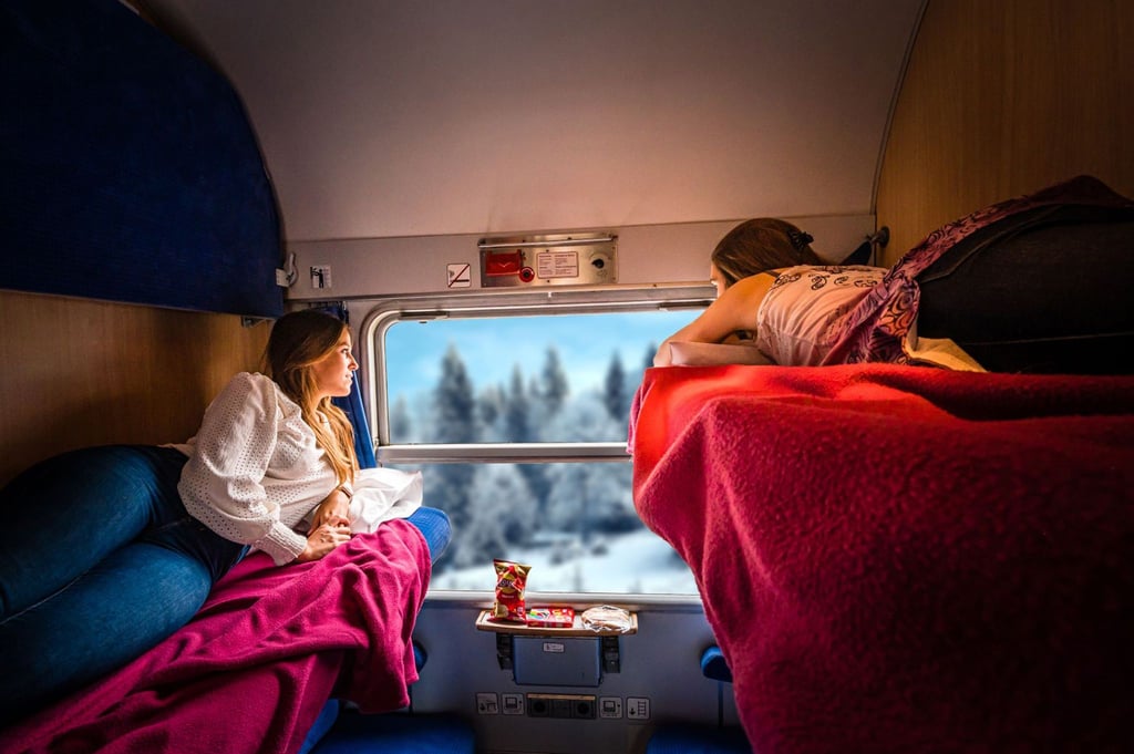 Unterwegs mit dem „Ski Express“: Der Nachtzug startet in Amsterdam und fährt über verschiedene Stationen in Deutschland nach Österreich.