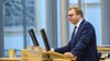 Der gesundheitspolitische Sprecher der FDP-Landtagsfraktion, Konstantin Pott spricht im Landtag.